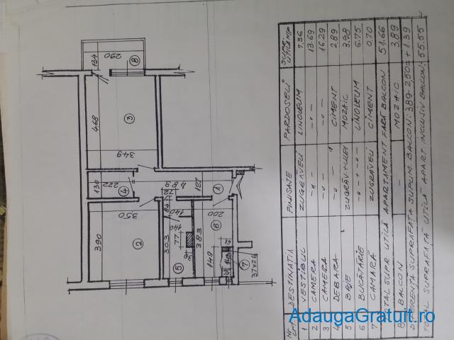 Vand apartament 2 camere